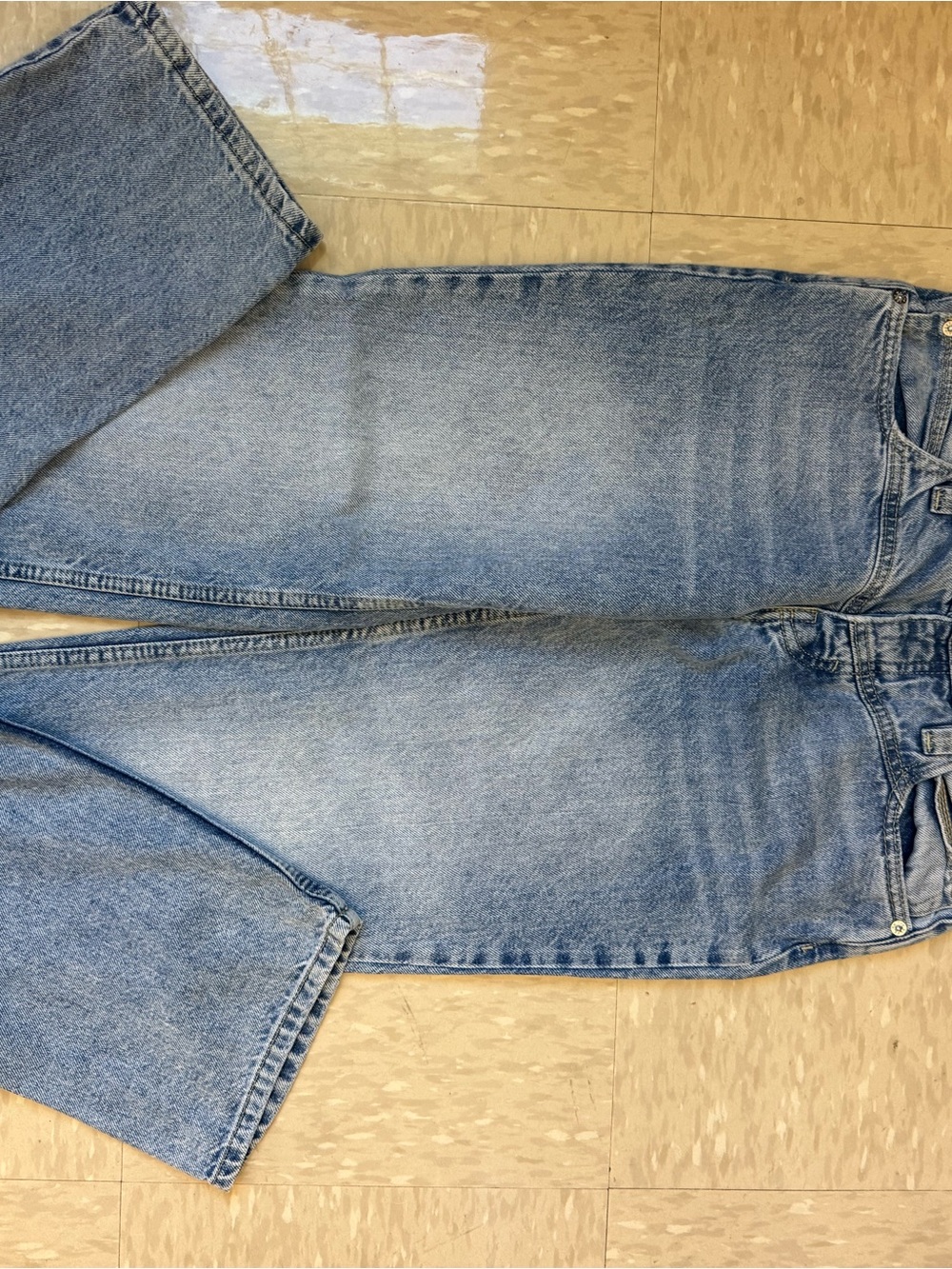 We The Free Women's Straight Leg Light Blue Jeans